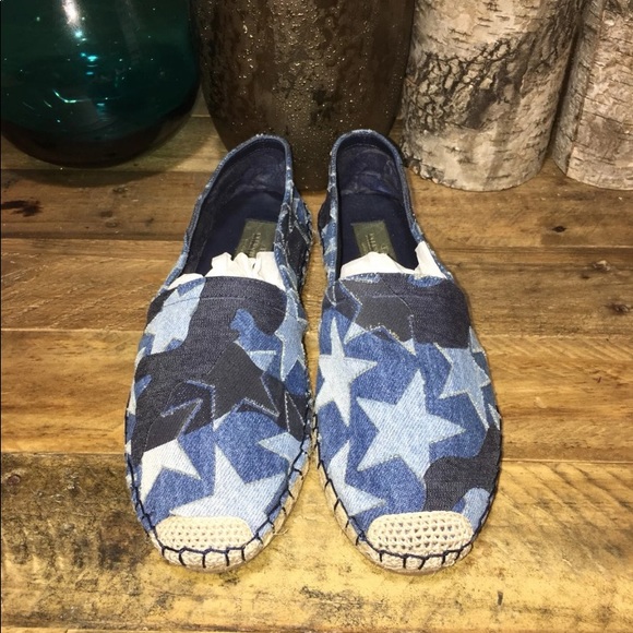 Denim star Valentino flats worn once - Picture 2 of 5